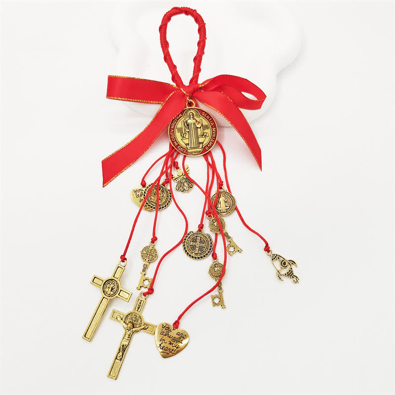 St. Benedict House Blessing Protection Medals Home/Car Hanger