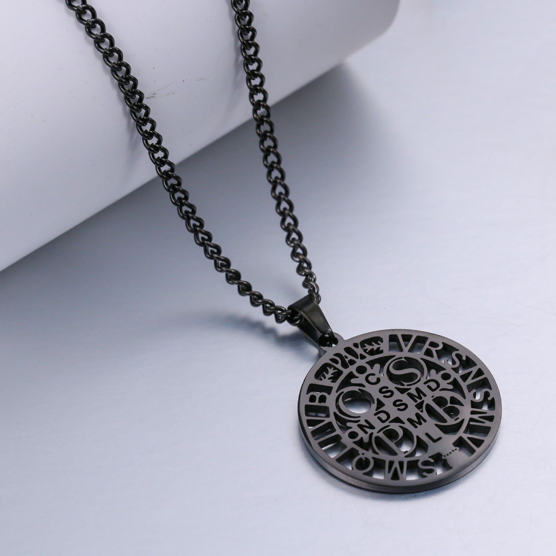 Christiandiscipleshop St. Benedict Symbol Openwork Pendant Necklace