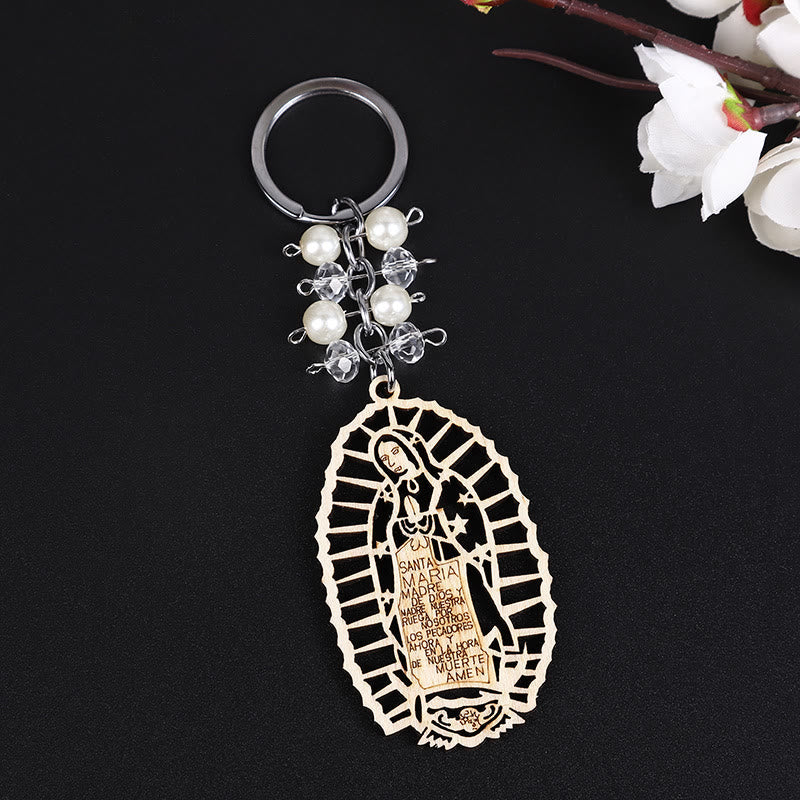 Christiandiscipleshop Religious Baptism Christ Wooden Plaque Keychain
