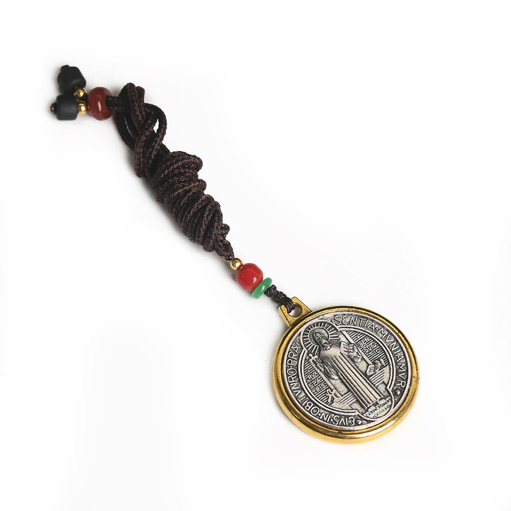 Christianartworkshop Classic St. Benedict Medallion Amulet Necklace