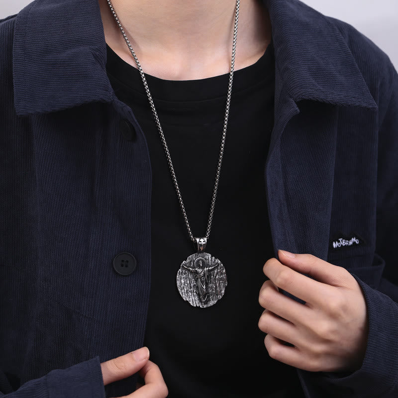 christiandiscipleshop Holy Jesus Quality Titanium Necklace