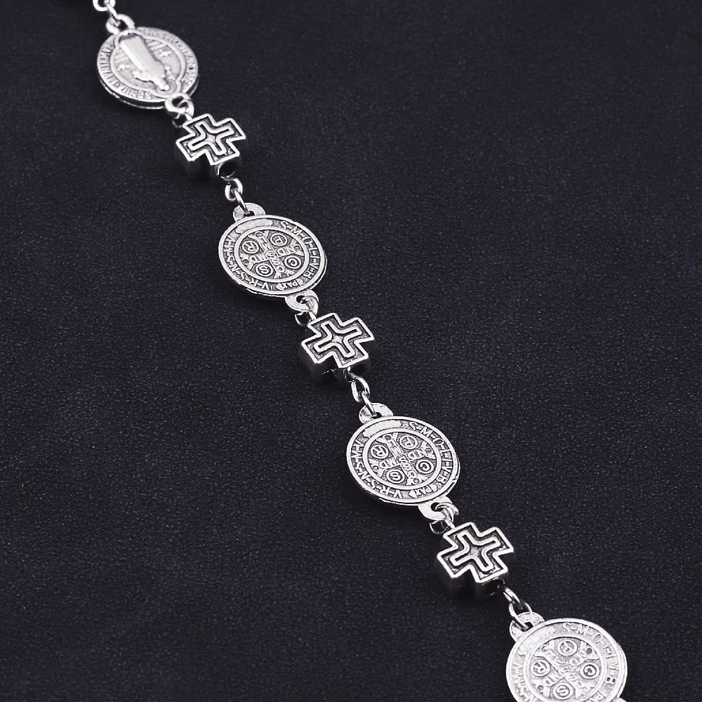 Christiandiscipleshop St. Benedict Medal Cross Protection Bracelet