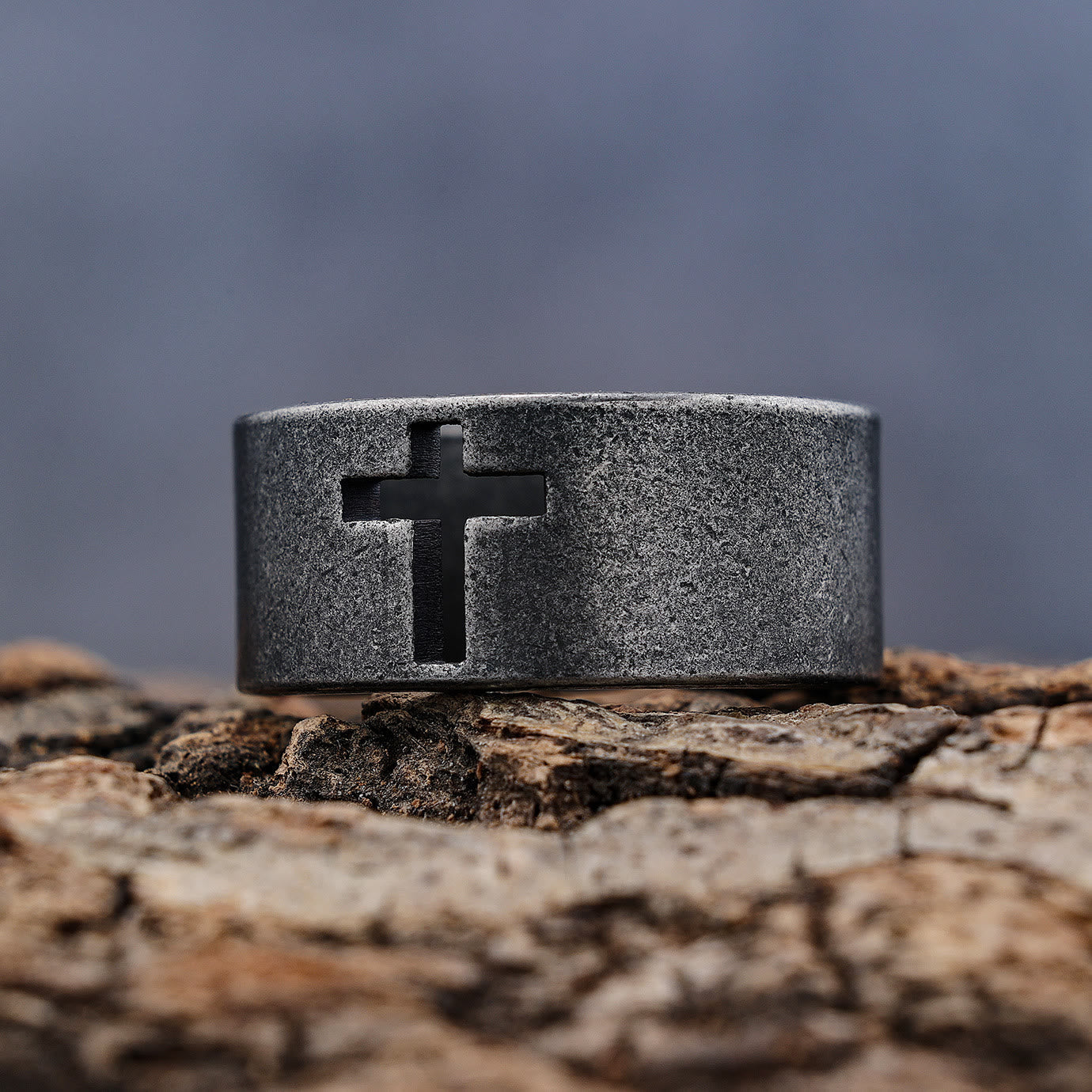 christiandiscipleshop Stainless Steel Antique Punk christiandiscipleshop Cross Ring