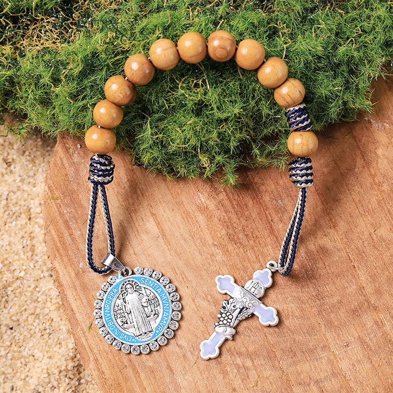 Jesus Hominum Salvator: Olive Wood One Decade Rosary
