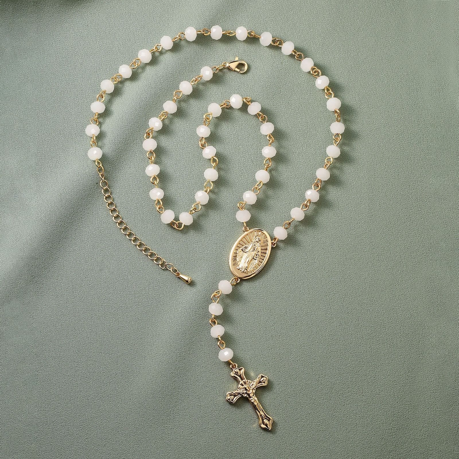 christiandiscipleshop Virgin Mary Medal & Crucifix Pendant Necklace