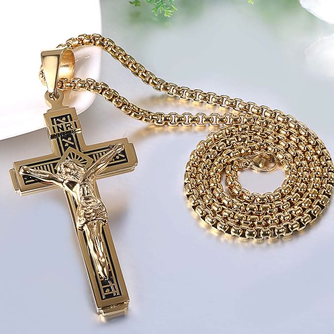 Christiandiscipleshop Crafted Jesus Christiandiscipleshop Crucifix Titanium Necklace
