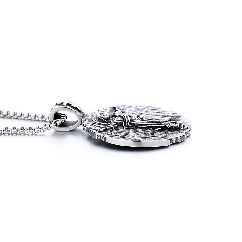 christiandiscipleshop Holy Jesus Quality Titanium Necklace