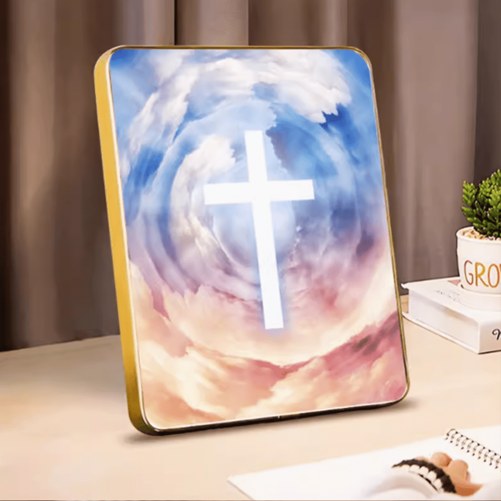 christiandiscipleshop Modern Style Multi-options Cross Decorative Painting Desktop Ornaments