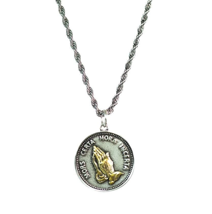 Christiandiscipleshop Cubic Praying Hands Charm Necklace