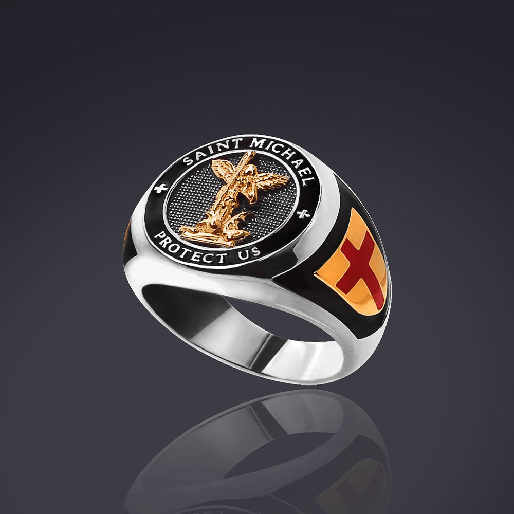 Christiandiscipleshop Saint Michael the Archangel Protection Ring