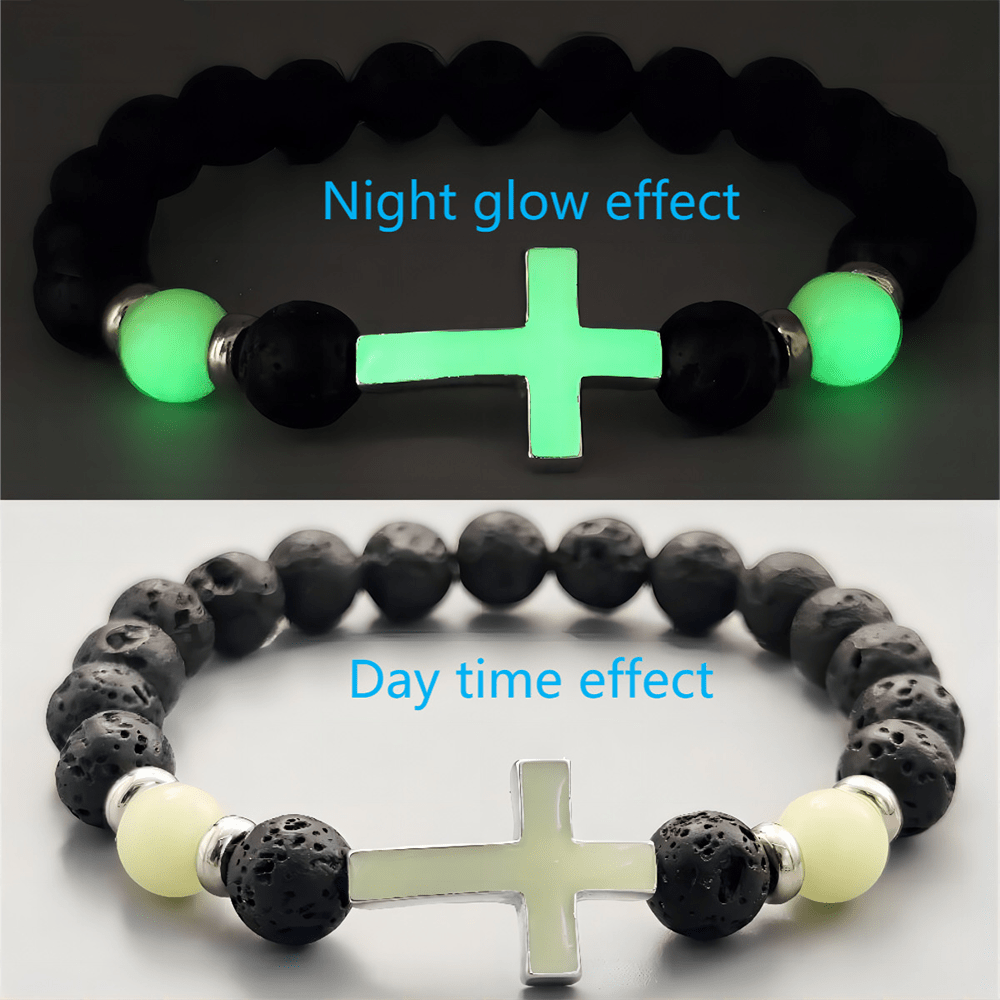 Christiandiscipleshop Glow in the Dark Cross Bracelet