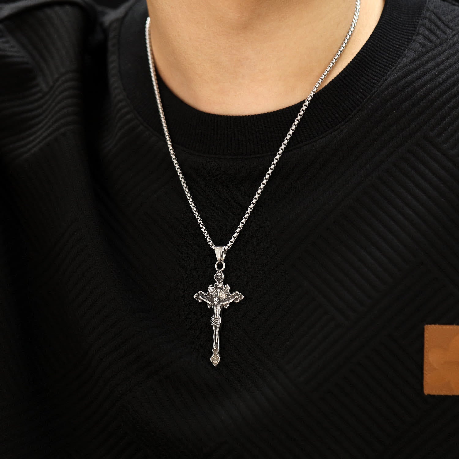 St. Benedict Symbol Crucifix Necklace