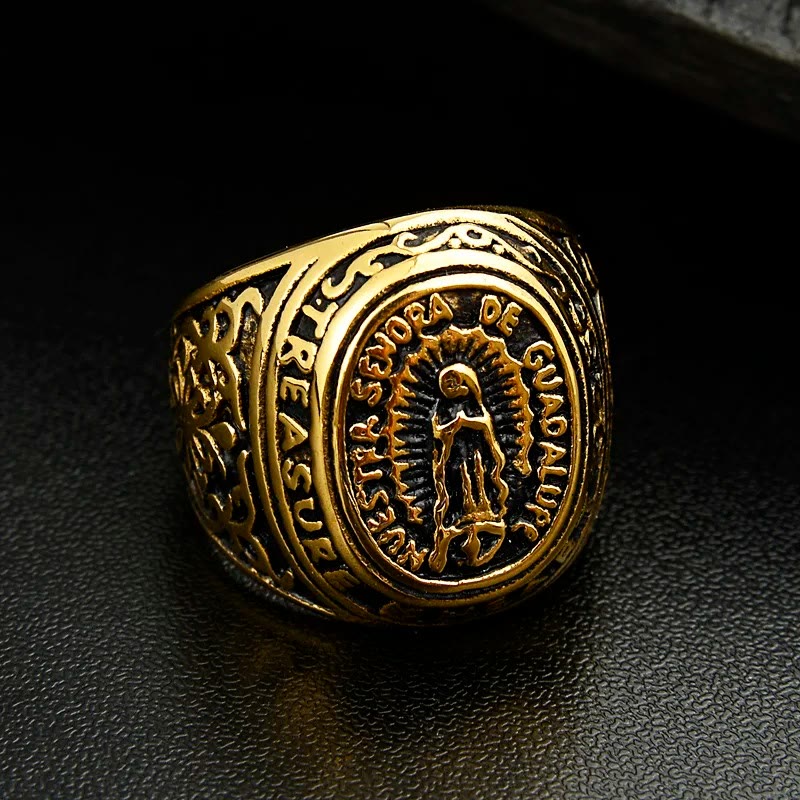 Christiandiscipleshop Our Lady of Guadalupe Faith in Heart Ring