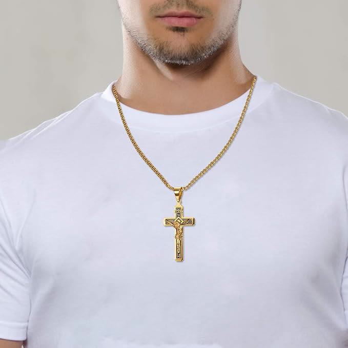 Christiandiscipleshop Crafted Jesus Christiandiscipleshop Crucifix Titanium Necklace