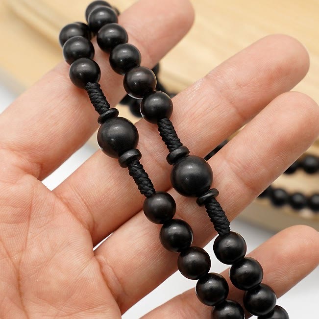 Christiandiscipleshop Olive Wood Beads Fifteen Decade Praying Rosary of the Blessed