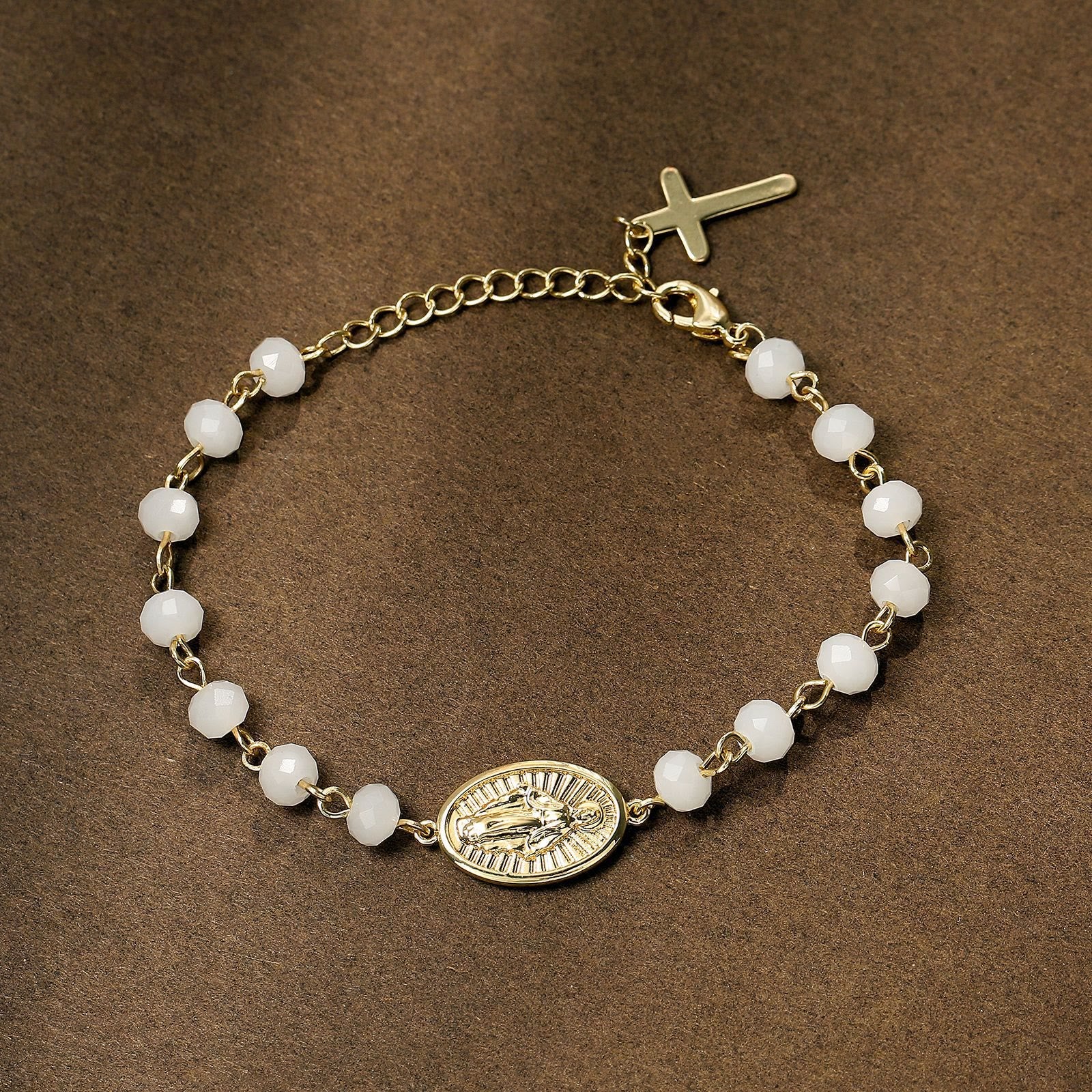 Christiandiscipleshop Crafted Miraculous Virgin Mary Charm Bracelet