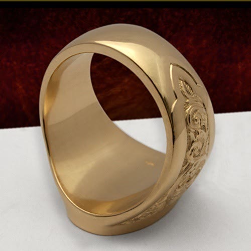 christiandiscipleshop Virgin Mary Blessing Badge Hand Engraved Religious Ring