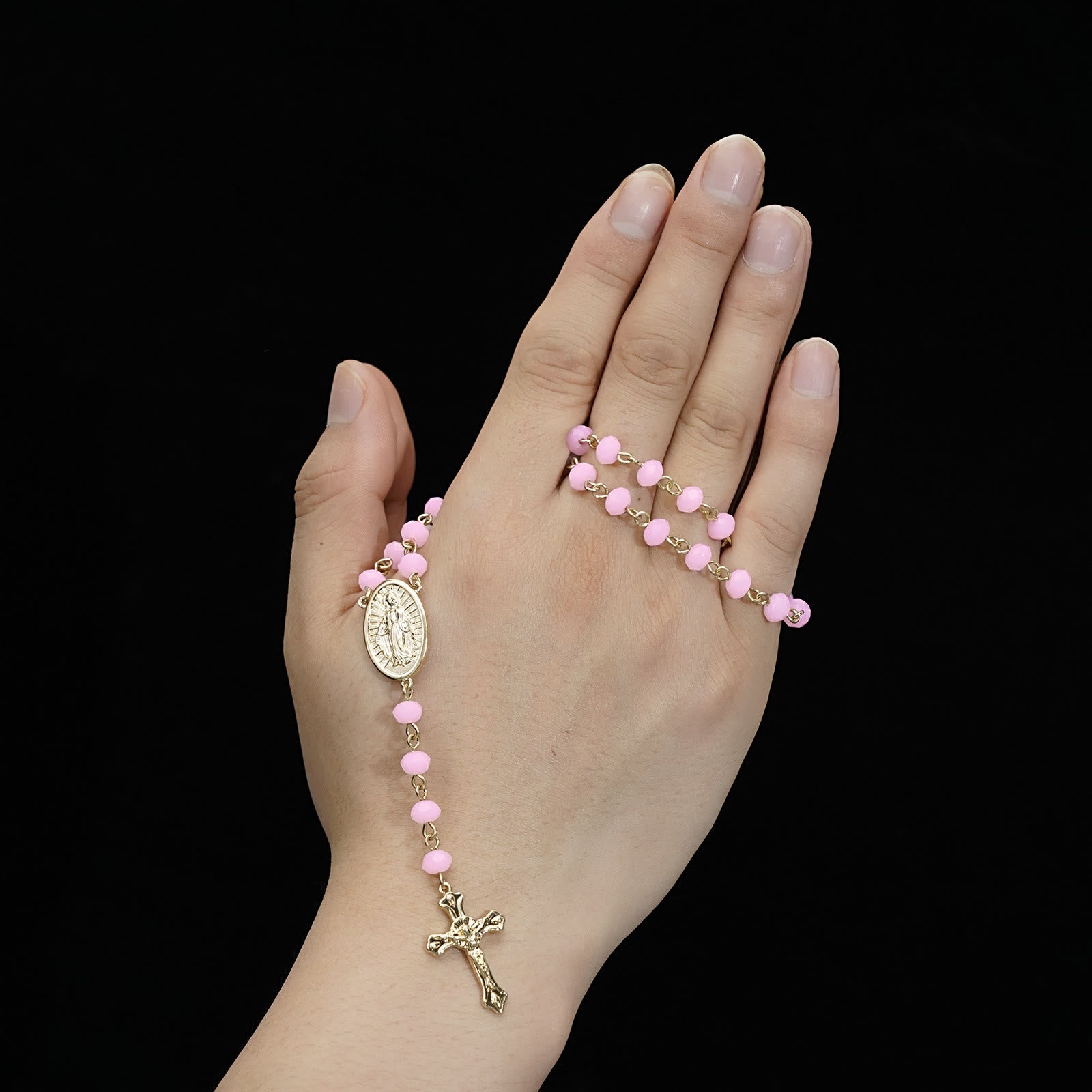 christiandiscipleshop Virgin Mary Medal & Crucifix Pendant Necklace