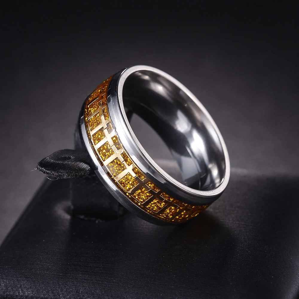 Christiandiscipleshop Shinny Jesus Cross Ring Religious Band Jewelry