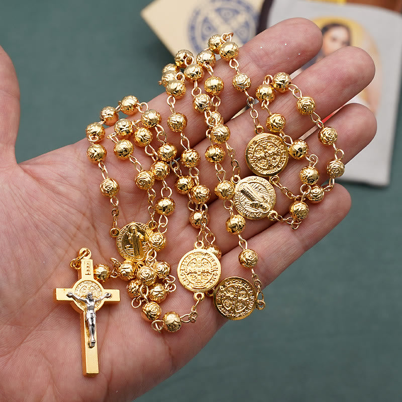 christiandiscipleshopSt. Benedict Golden Classic Rosary