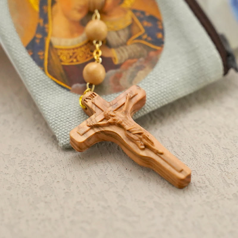 Christiandiscipleshop Quality Handmade Olive/Rosewood/Ebony Beads Prayer Rosary