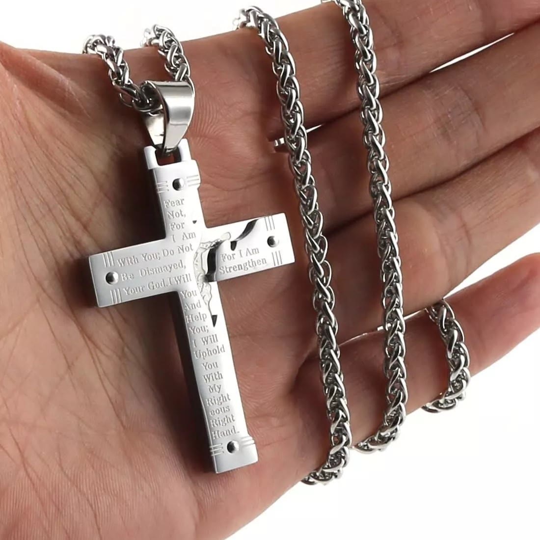 christiandiscipleshop Jesus christiandiscipleshop Crucifix Religion Cross Pendant Necklace