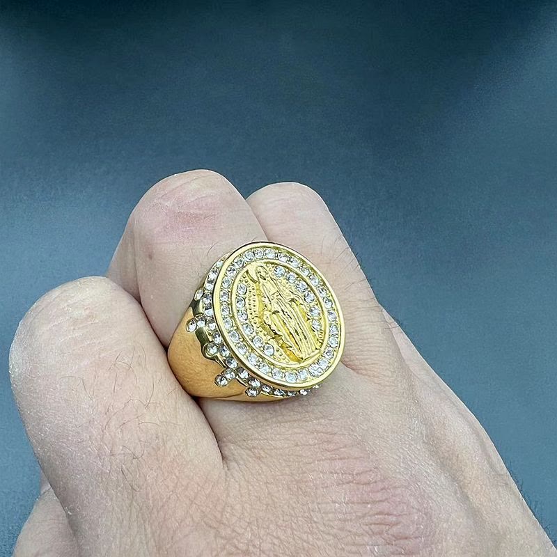 christiandiscipleshop Virgin Mary Stainless Steel Catholic Ring