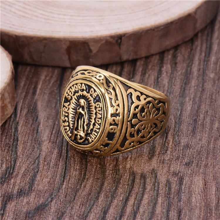 Christiandiscipleshop Our Lady of Guadalupe Faith in Heart Ring
