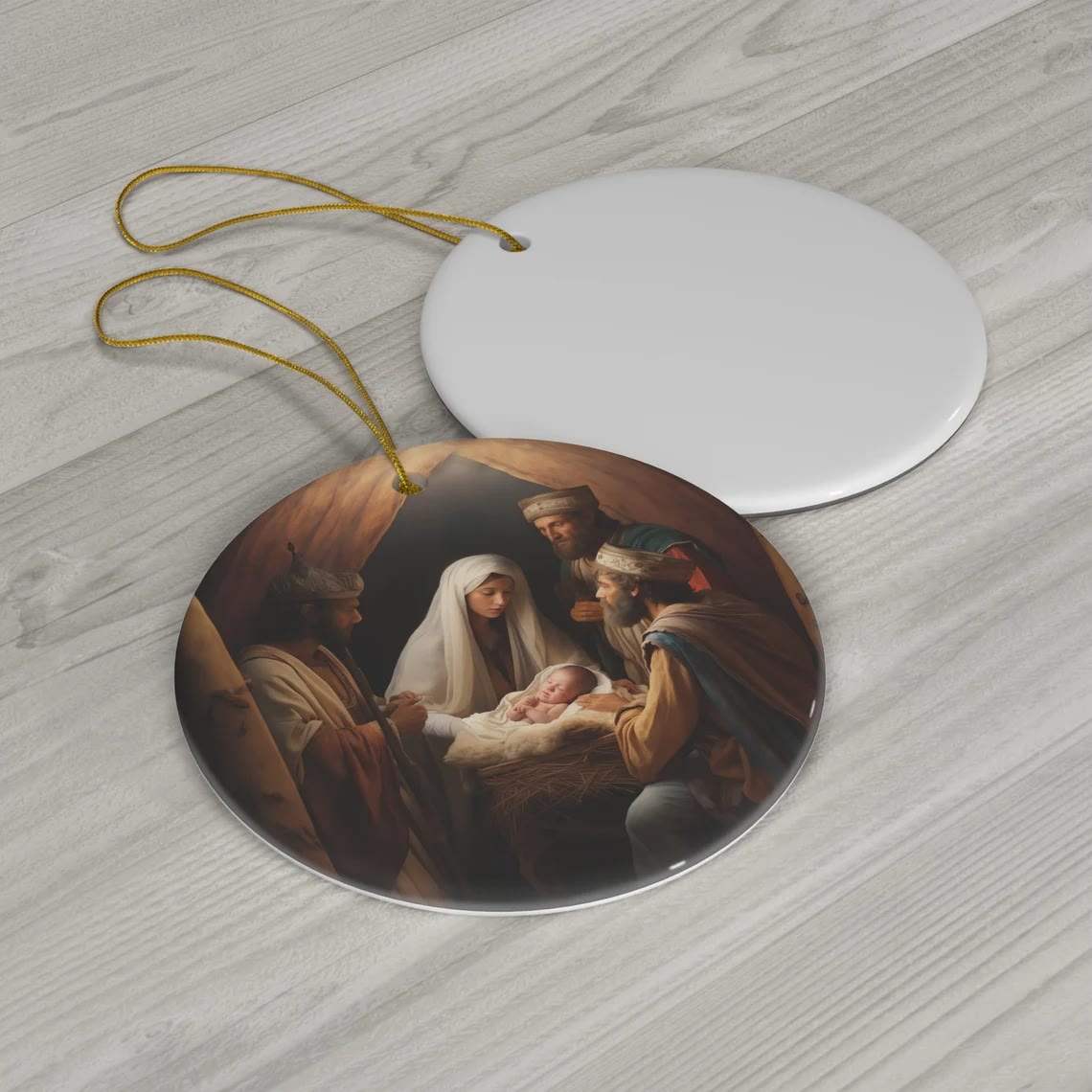 Christiandiscipleshop Realistic Styles Jesus Born Christmas Hanging Ornaments A