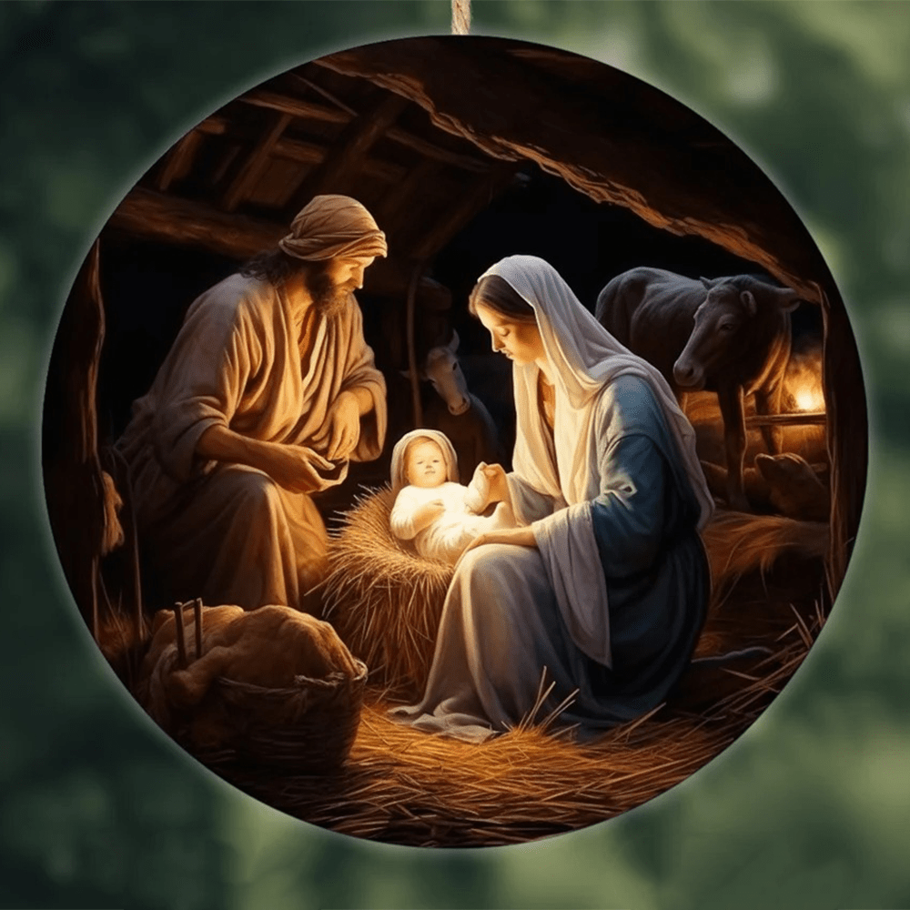 Christiandiscipleshop Realistic Styles Jesus Born Christmas Hanging Ornaments B