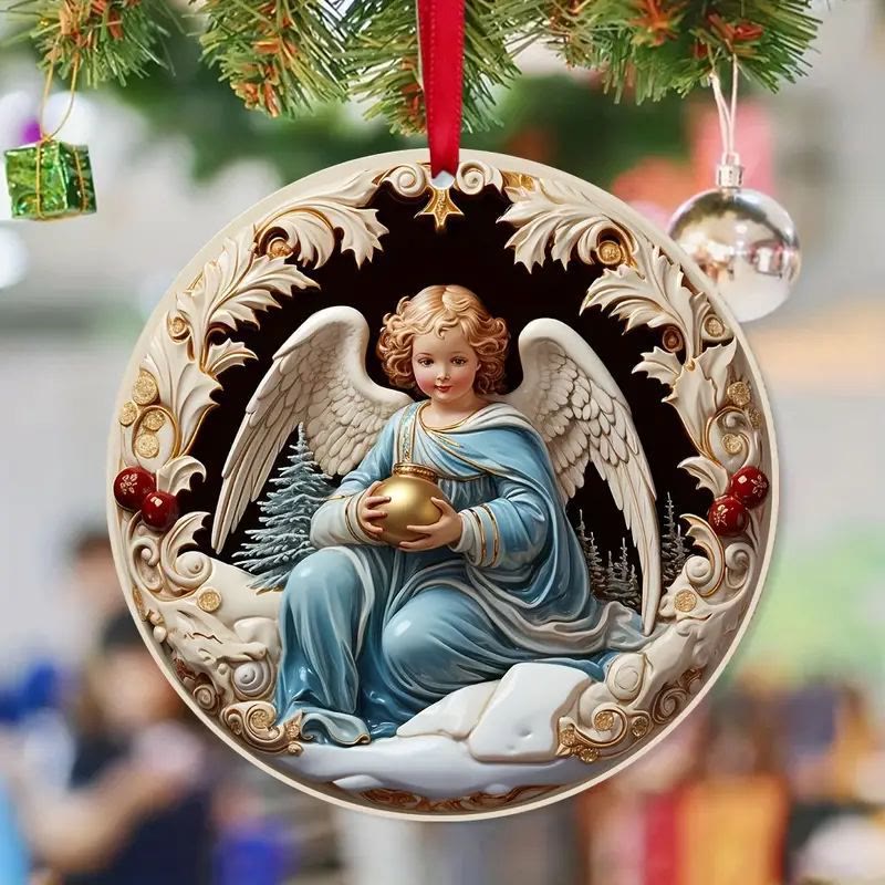 Christiandiscipleshop Colorful Exquisite Sculpture Styles Angels Christmas Hanging Ornaments A
