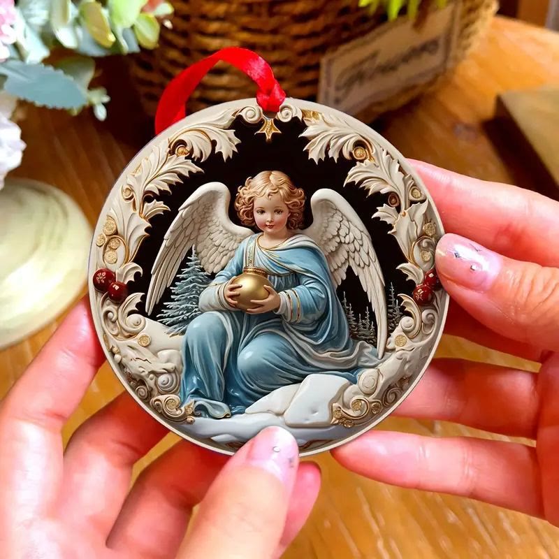 Christiandiscipleshop Colorful Exquisite Sculpture Styles Angels Christmas Hanging Ornaments A