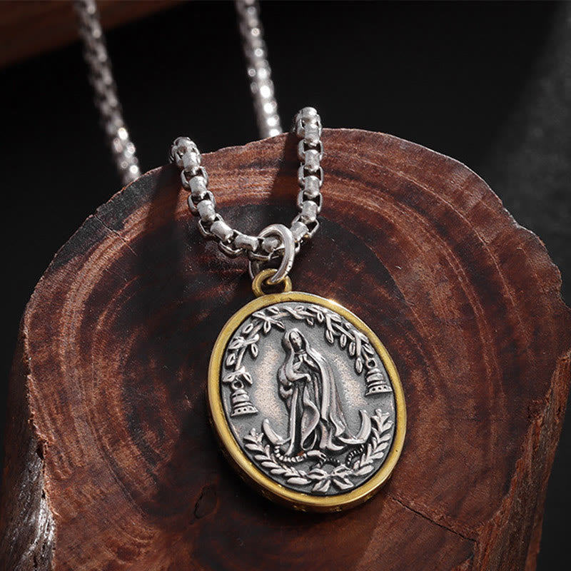 Christiandiscipleshop Retro Style Our Lady of Guadalupe Madal Alloy Necklace