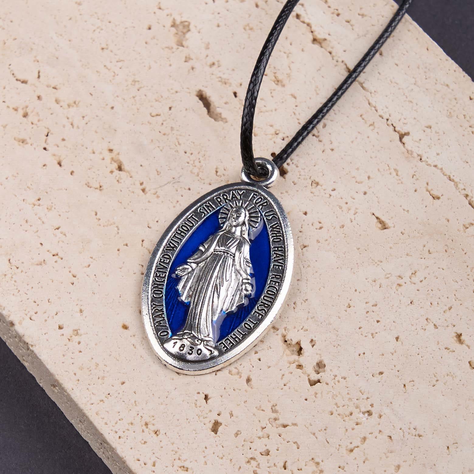 Christiandiscipleshop Classic Style Miraculous Medal of Our Lady Pendant Necklace