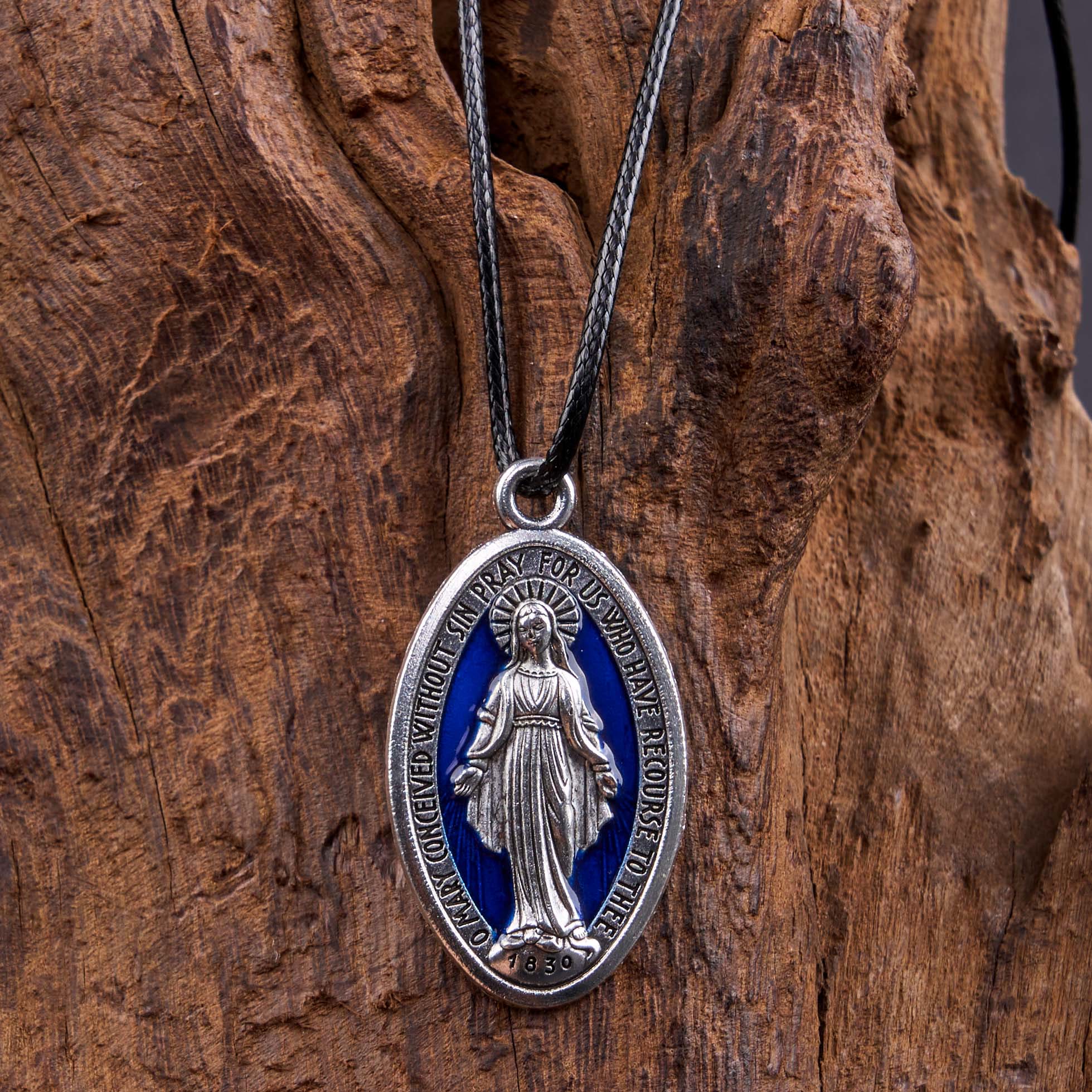 Christiandiscipleshop Classic Style Miraculous Medal of Our Lady Pendant Necklace