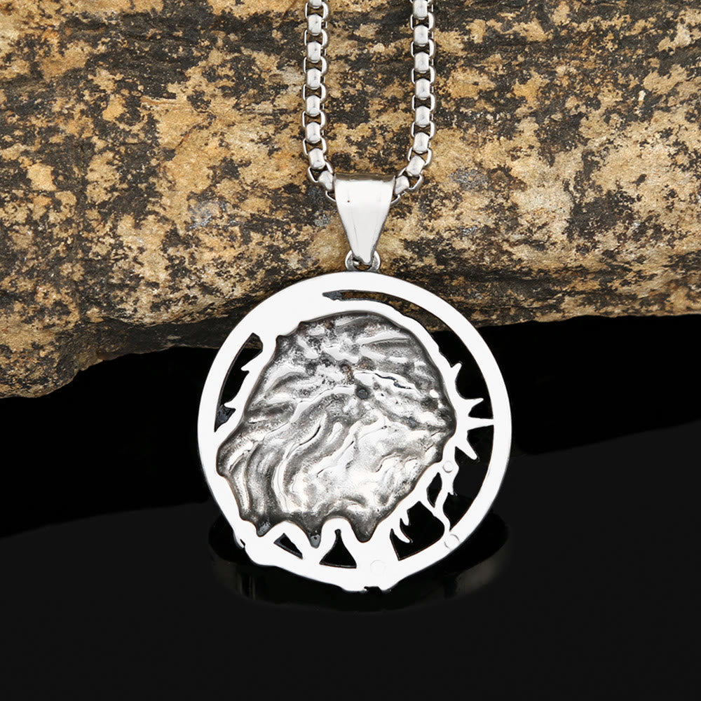 Christiandiscipleshop Retro Punk Style Crown of Thorns of Jesus Pendant Necklace