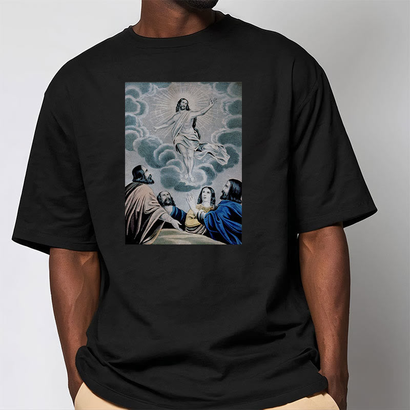 Christiandiscipleshop Classic Style The Ascension Short Sleeve Washed T-shirt