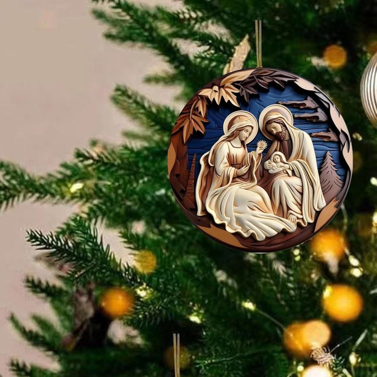 Christiandiscipleshop Retro Nativity Christmas Hanging Ornaments C