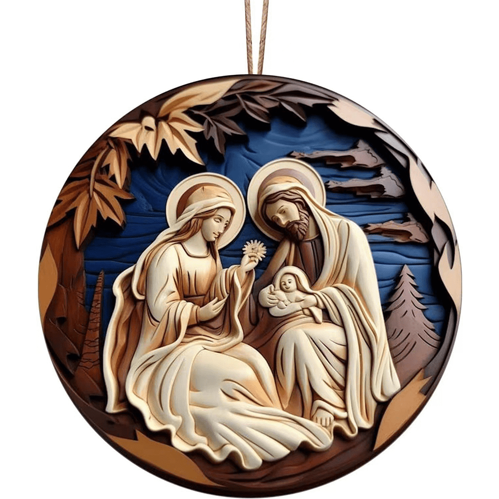 Christiandiscipleshop Retro Nativity Christmas Hanging Ornaments C