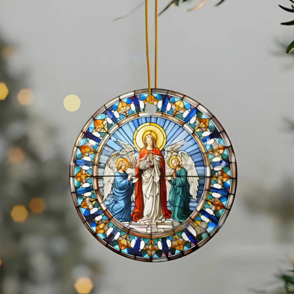 Christiandiscipleshop Stained Glass Styles Christian Element Hanging Ornaments D