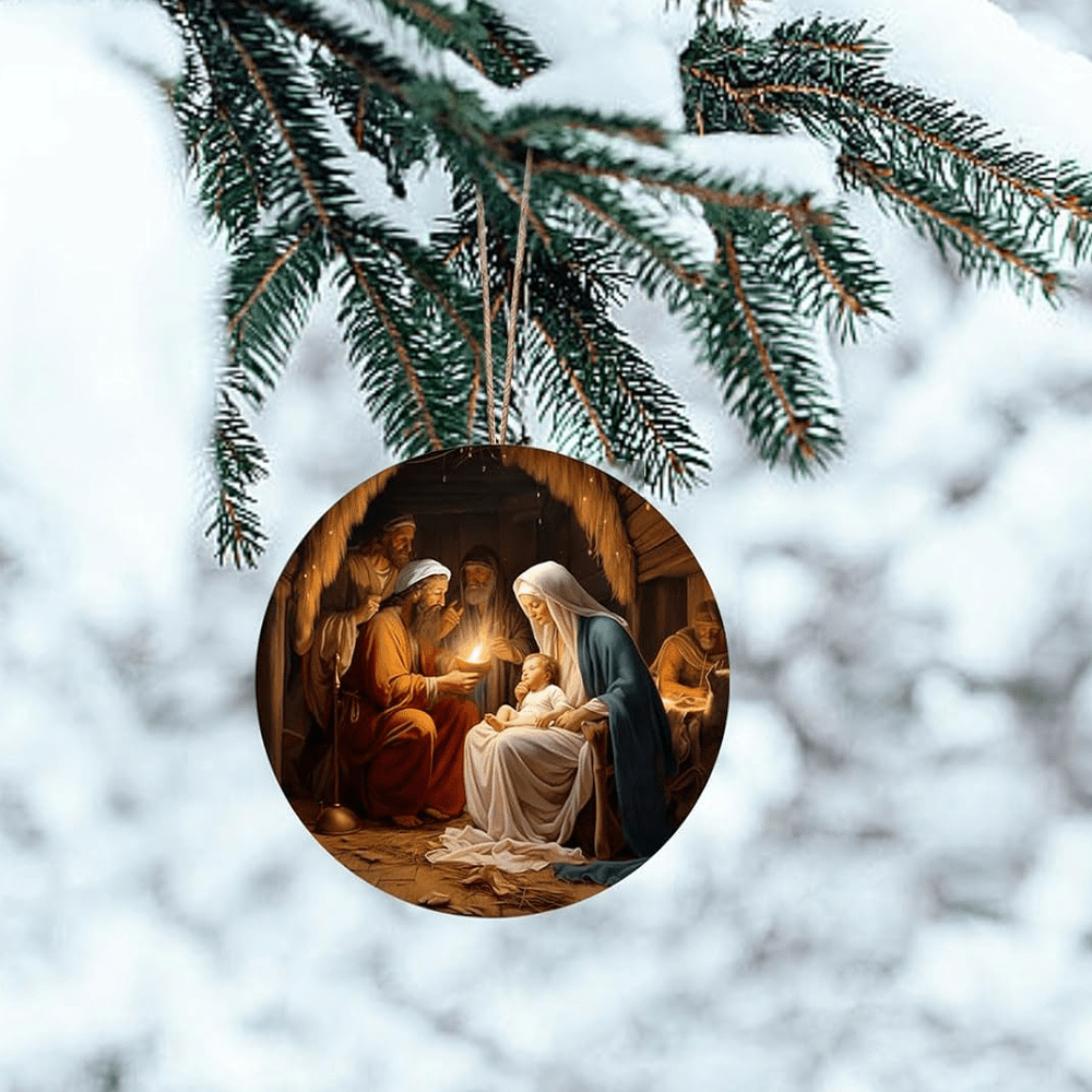 Christiandiscipleshop Realistic Styles Jesus Born Christmas Hanging Ornaments C