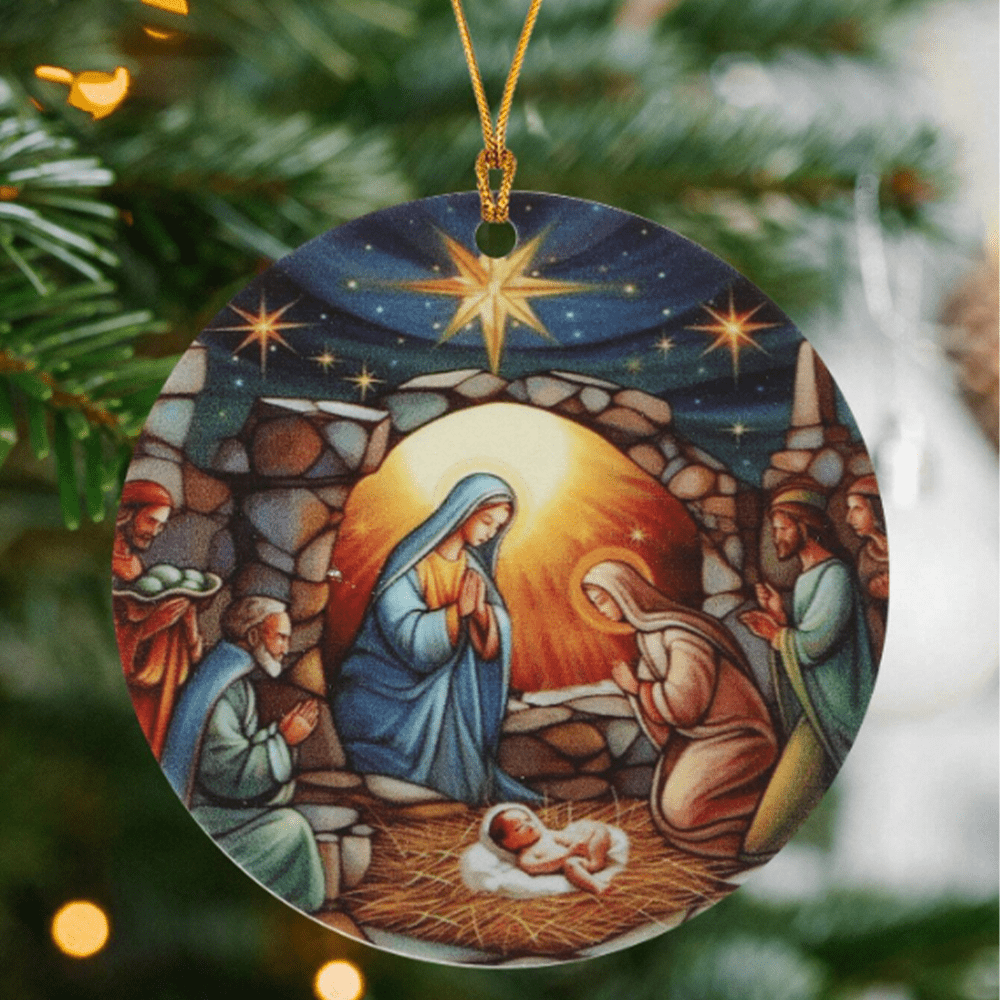 Christianartworkshop Christmas Nativity Scene Christ Decor Ornaments C