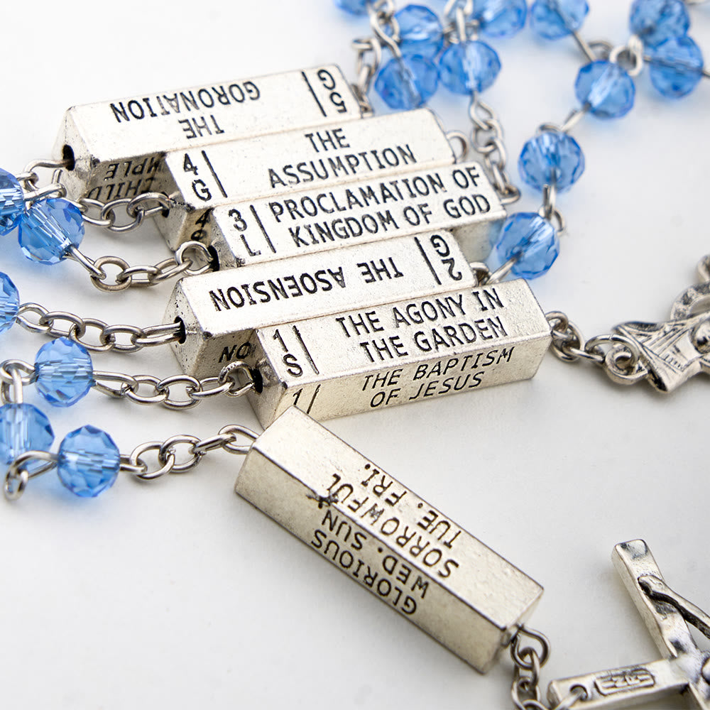 christiandiscipleshop The Mysteries Rosary Engraved Mystery Bar