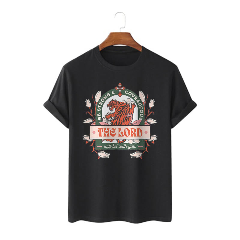 Christiandiscipleshop Classic Style The Lord Will Be With You Short Sleeve Washed T-shirt