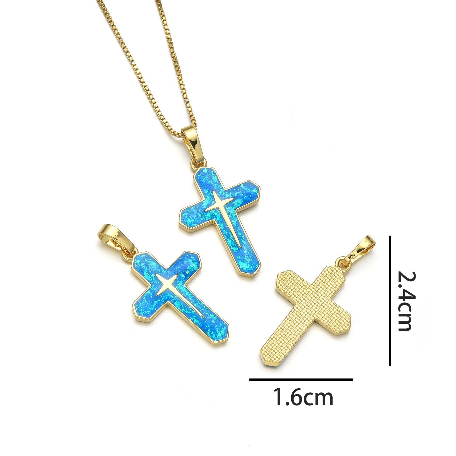 christiandiscipleshop Minimalist Style Crucifixion Coppering Pendant Necklace