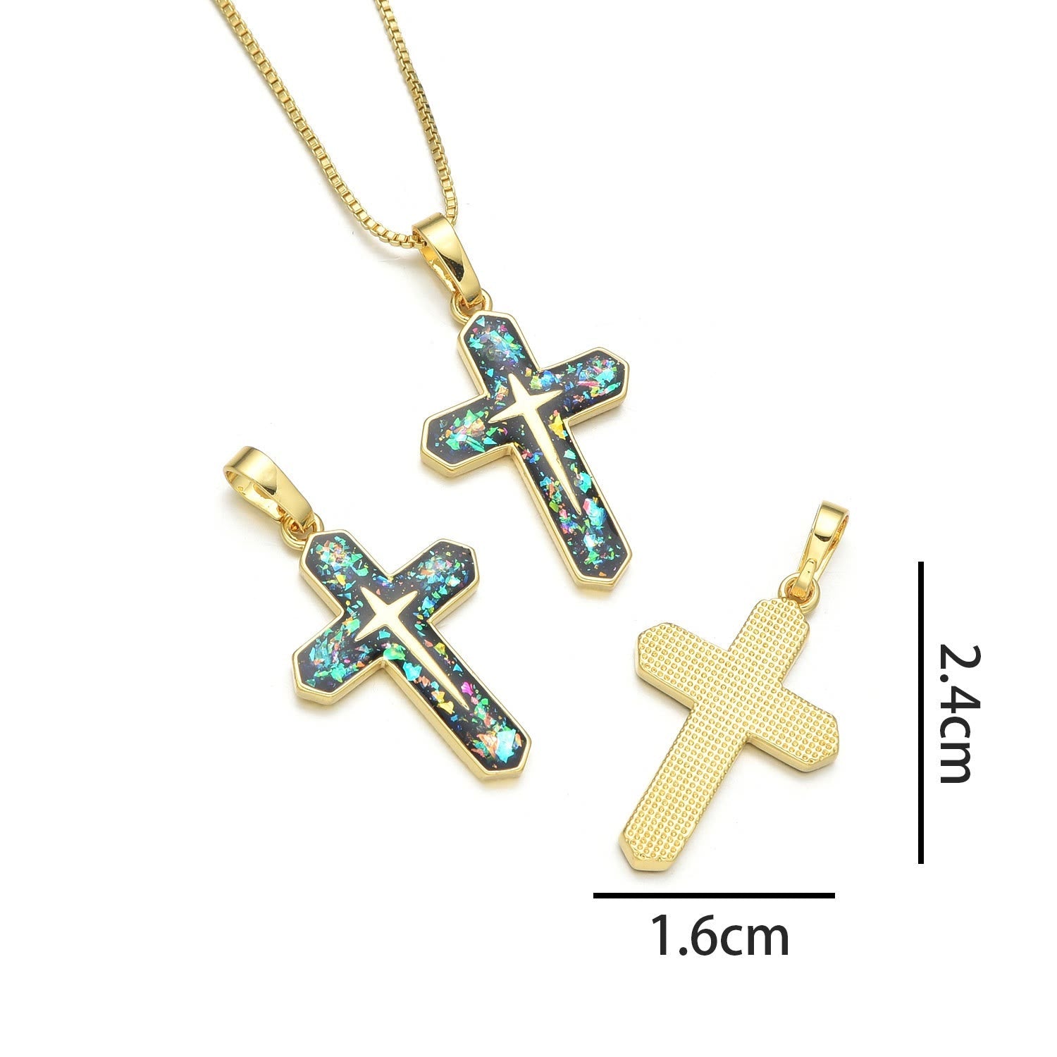 christiandiscipleshop Minimalist Style Crucifixion Coppering Pendant Necklace