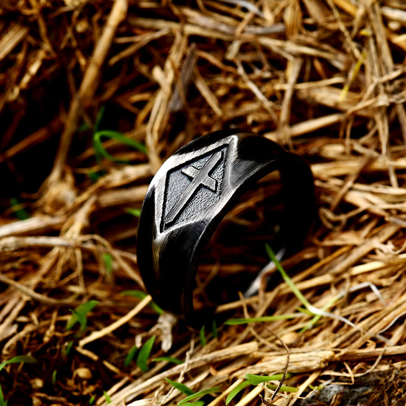 Christiandiscipleshop Retro Style Vintage Cross Titanium Steel Ring