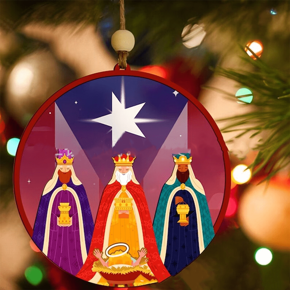 christiandiscipleshop Illustration Styles Three Wisemen Kings Christmas Ornaments C