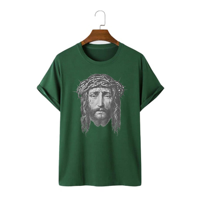 Christiandiscipleshop Retro Style Crown of Thorns Short Sleeve Washed T-shirt