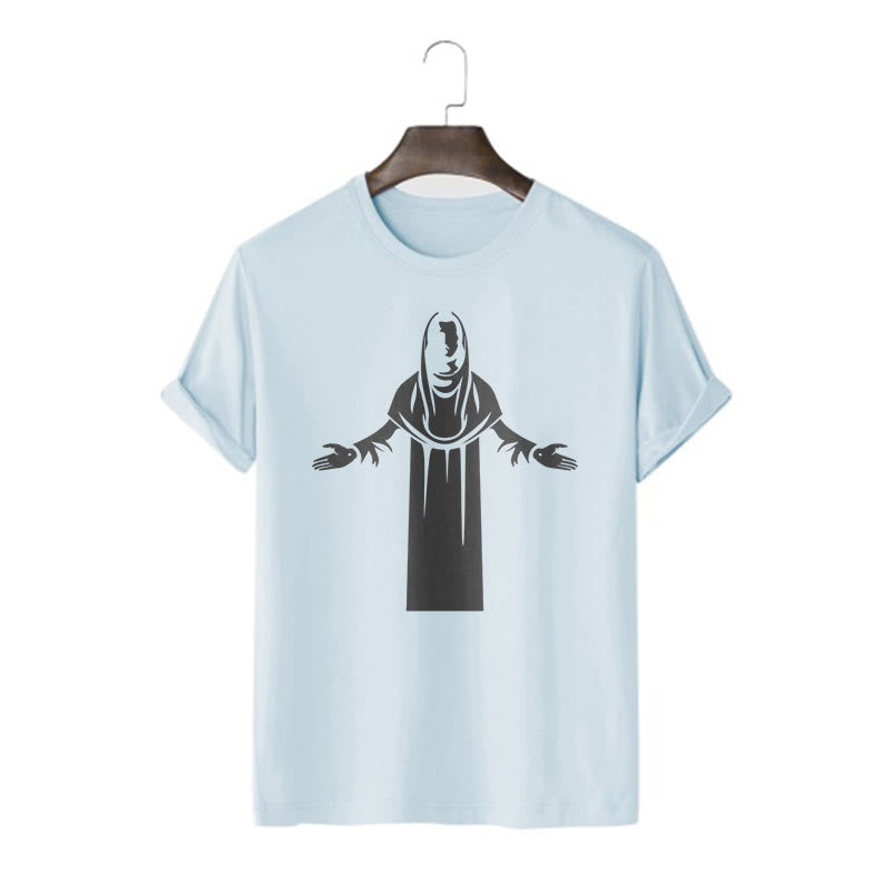 christiandiscipleshop Minimalist Style Divine Embrace Short Sleeve Washed T-shirt